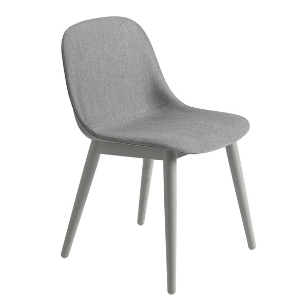 fiber side chair wood uppholstered