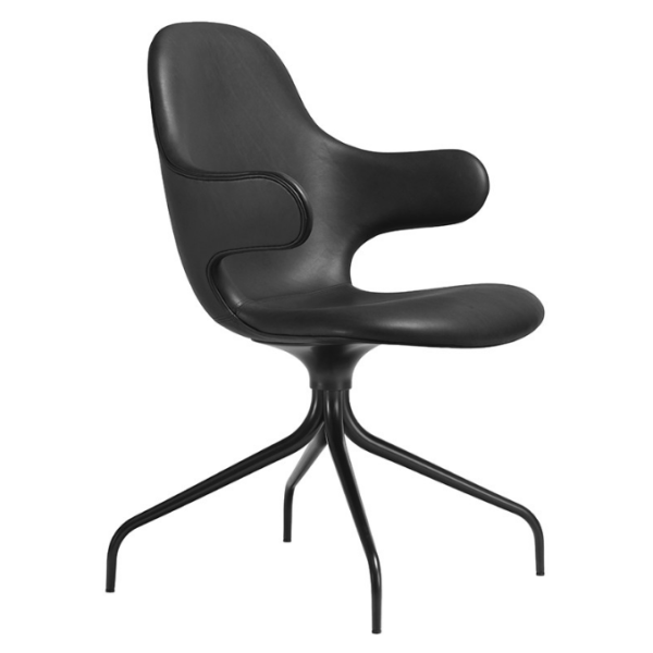 Catch Chair, swivel base leather