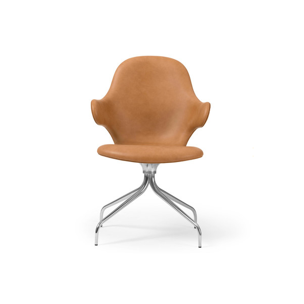 Catch Chair, swivel base leather