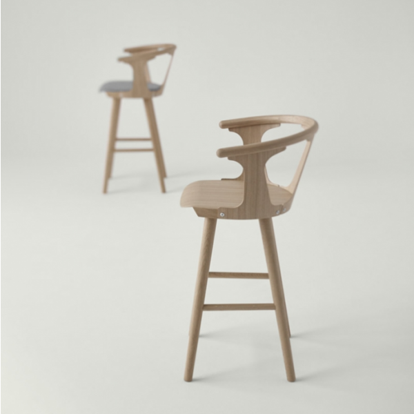 In Between Barstool smoke oiled oak