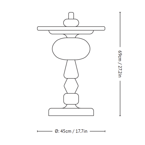 &tradition Shuffle table spectrum