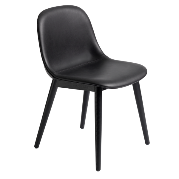 fiber side chair wood uppholstered