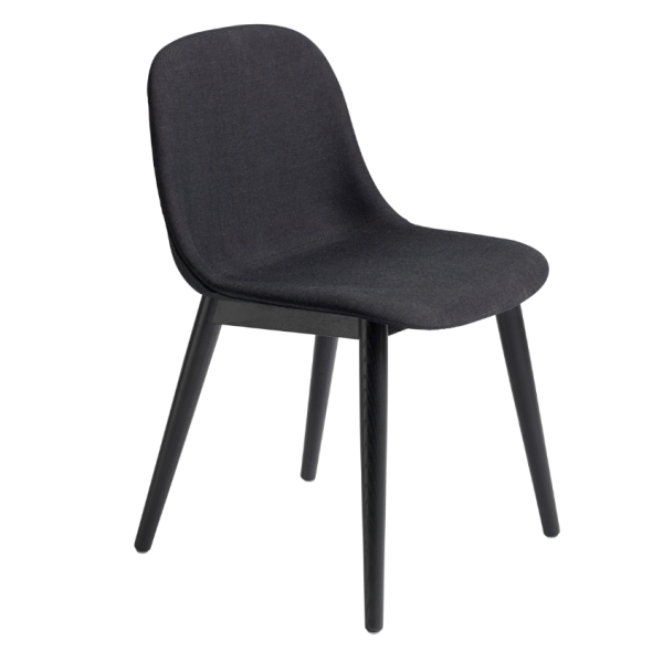 fiber side chair wood uppholstered