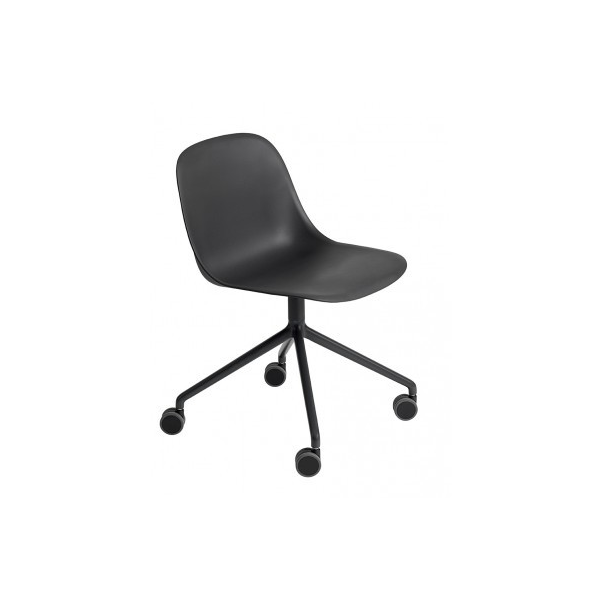muuto_Fiber side chair_swivel_castors