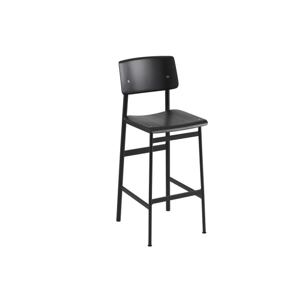 Muuto Loft Bar Stool Kokomusta versio
