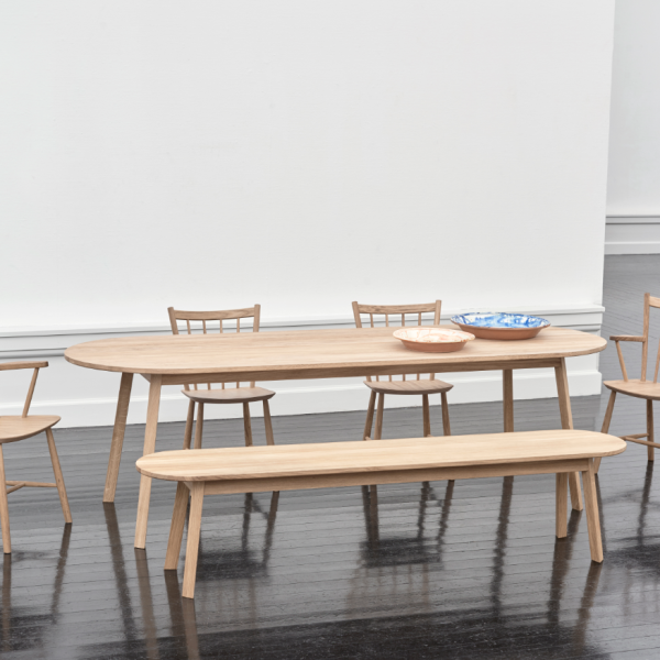 hay_Triangle Leg Table_clear lac oak