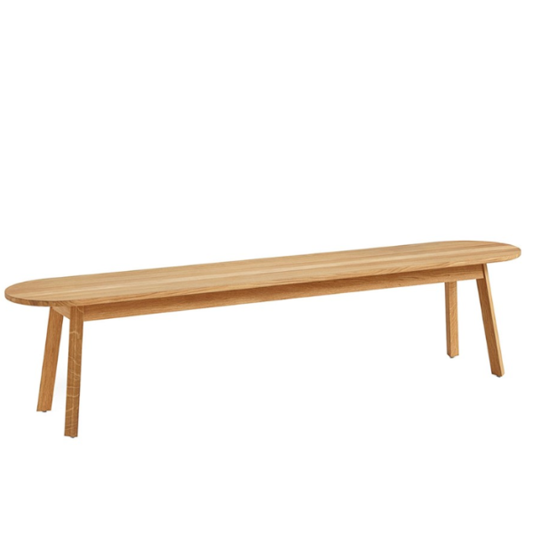 hay_Triangle Leg Bench_clearlack oak