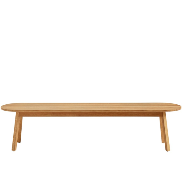 hay_Triangle Leg Bench_clearlack oak