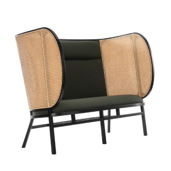 WienerGTV_hideout loveseat_black_Twill weave 0990