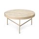 Travertine Table Large, cashmere