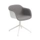 fiber armchair swivel front uppholstered