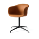 &tradition_Elefy Chair JH33_swivel_black_Silk Cognac