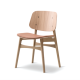 Søborg Chair, öljytty tammi + verhoiltu istuin