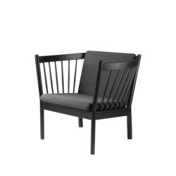 J146 nojatuoli, musta / tummanharmaa