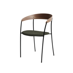 Missing Armchair, pähkinä / verhoiltu istuin Barnum Pine