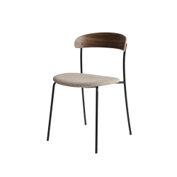 Missing Chair, pähkinä / verhoiltu istuin, Barnum Hemp