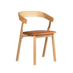 Nude Dining Chair, Oak + Leather