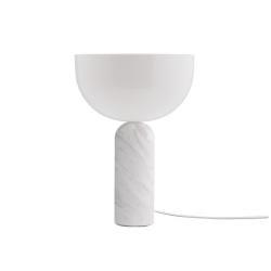 Kizu pöytävalaisin, valkoinen marmori, 2 kokoa