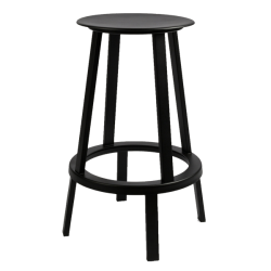 Revolver baarituoli, musta 75 cm