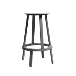 Revolver baarituoli, harmaa 65 cm