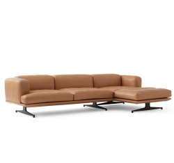 Inland Chaise Longue AV42 sofa, right, Noble cognac