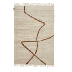 Vuoristo Rug, kudottu, ruskea, 2 kokoa