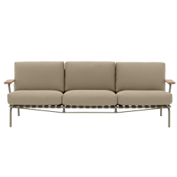 Settle Sofa, 3 seater, Ribbed Weave 5/ taupe