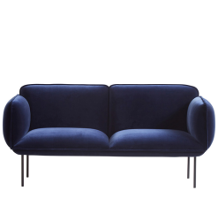 Nakki, 2-istuttava sohva, sininen Harald