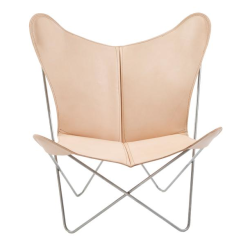 Trifolium Chair, ruostumaton teräsrunko, 4 nahkaväriä