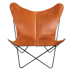 Trifolium Chair, musta runko, 4 nahkaväriä