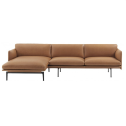 Outline Sofa Chaise Longue/ Vasen, 2 verhoiluvaihtoehtoa
