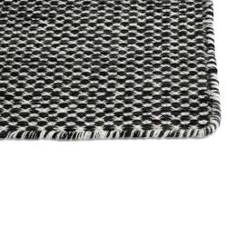 Moiré Kelim rug, Black, 3 kokoa