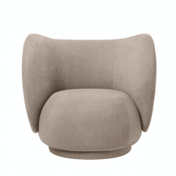 Rico Lounge Chair - Bouclé, 2 väriä