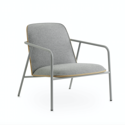 Pad LoungeChair, Low, harmaa runko, harmaa/tammi