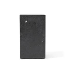 Plinth Table Tall, Black Marquina