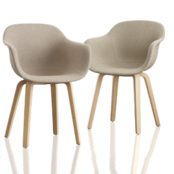 Substance käsinojilla, verhoiltu, saarni, 2 väriä